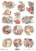 Papier decoupage Weihnachten*Papel decoupage Navidad*Papír decoupage Vánoce